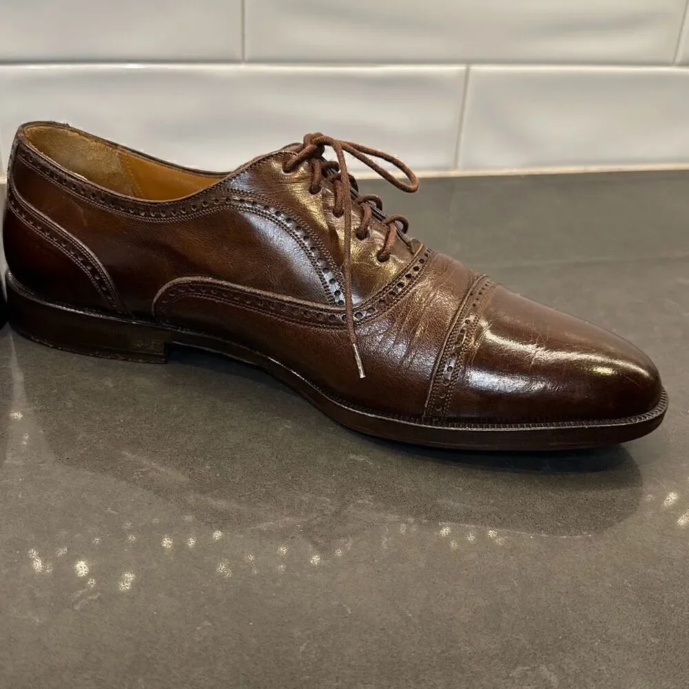 Mezlan Florence Leather Oxford Lace Dress Shoes